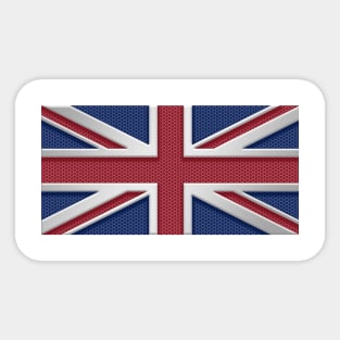 Union Jack Metal Look England United Kingdom Sticker